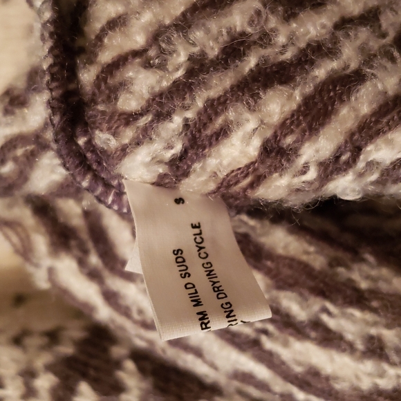 Thackery Vintage Women's Sweater Small Gray White - Picture 6 of 6